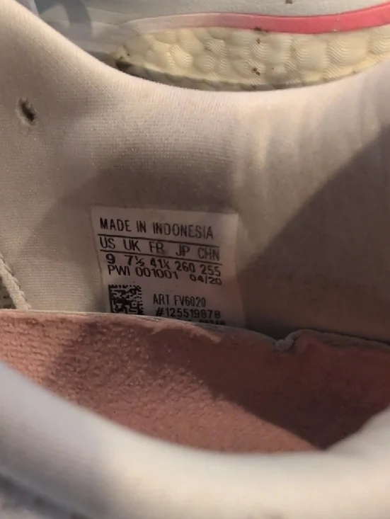 adidas White Mesh Sneakers w/ Coral Accents And Skechers Memory Foam B/W - Picture 5 of 10